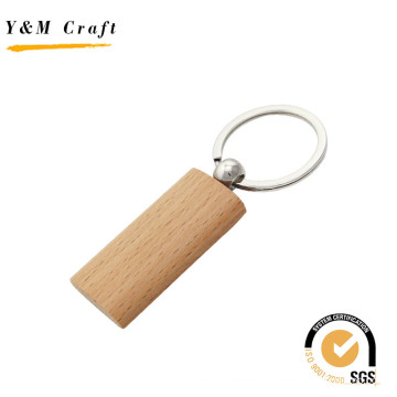 New Design Wood & Metal Square Keychain